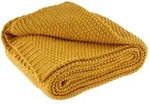 wometo Strickdecke, Gelb, Textil, 140x190 cm, Oeko-Tex&reg;, Wohntextilien, Decken,