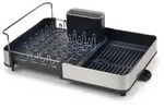 Joseph Joseph Abtropfmatte Extend, Grau Hochglanz, Metall, Kunststoff,...