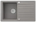 Bergstroem Sp&uuml;lbecken, Grau, Keramik, Rechteckig, 76.5x19x46 cm, K&uuml;chen,