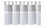 Kurzgardine, Grau, Wei&szlig;, Textil, Karo, 150x50 cm, Wohntextilien, Gardinen &