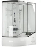 Home Deluxe Dampfdusche, Wei&szlig;, Glas, 90 cm, Badezimmer, Baden & Duschen,