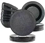 Leonardo Living Tafelservice, Grau, Keramik, 18-teilig, 2x2x2 cm, Essen & Trinken,