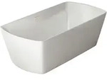 Badewanne, Wei&szlig;, Kunststoff, 85x61.5x180 cm, verst&auml;rkte Au&szlig;enw&auml;nde, komfortable