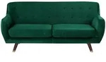 Beliani 3-Sitzer-Sofa, Hellgr&uuml;n, Textil, 188x84x85 cm, Wohnzimmer, Sofas &...