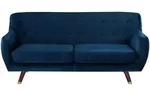 Beliani 3-Sitzer-Sofa, Hellblau, Textil, 188x84x85 cm, Wohnzimmer, Sofas &...