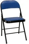 Mid.you Klappstuhl, Blau, Schwarz, Metall, Textil, A-Form, 44x80x49 cm, klappbar,