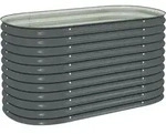 vidaXL Hochbeet, Grau, Metall, 80x81x160 cm, Gartenzubeh&ouml;r, Hochbeete