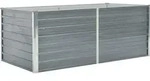 vidaXL Hochbeet, Grau, Metall, Rechteckig, 80x45x160 cm, Gartenzubeh&ouml;r, Hochbeete