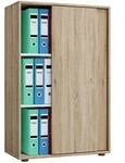 P & B Aktenschrank, Sonoma Eiche, Holzwerkstoff, 2 F&auml;cher, 70x111x37 cm,