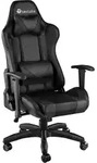 tectake Racing-Gamingstuhl, Schwarz, Textil, 68x125x69 cm, Kinderzimmer &