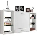 Mid.you Laptoptisch, Wei&szlig;, Holzwerkstoff, 1 Schublade(n) Schubladen, 20x60x115 cm,