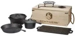 Echtwerk Dutch-Oven-Set, Schwarz, Metall, 7-teilig, 16,5 cm, Grills &