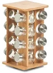 Zeller Present Gew&uuml;rzkarussell, Glas, Metall, Bambus, 18x18x30 cm,...