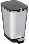 Abfalleimer, Silber, Kunststoff, 25 L, 40.5x45x26.5 cm, K&uuml;chen, K&uuml;chenausstattung,