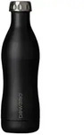 Dowabo Isolierflasche, Schwarz, Metall, 0.5 L, doppelwandig, Kaffee & Tee, Kannen,