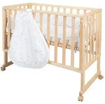 Roba Beistellbett Stubenbett 3 in 1 Sternenzauber, Natur, Wei&szlig;, Hellgrau,...