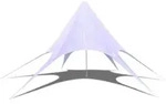 vidaXL Gartenpavillon, Wei&szlig;, Textil, 1200x12 cm, Sonnenschutz & Sichtschutz,