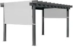 Pavillon, Metall, Textil, Uni, rechteckig, 295x253x495 cm, wetterbest&auml;ndig,