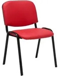 CLP Besucherstuhl, Rot, Metall, 53x83x53 cm, Arbeitszimmer, Besucherst&uuml;hle