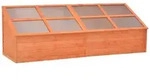 vidaXL Fr&uuml;hbeet, Braun, Holz, Rechteckig, 57x62x180 cm, Gartenzubeh&ouml;r,