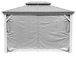Pergola-Seitenteil, Braun, Textil, Sonnen- & Sichtschutz, Pavillons & Pergolas,