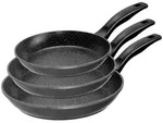 Stoneline Pfannenset, Grau, Metall, Kochen, Pfannen