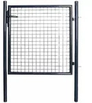 vidaXL Gartentor, Grau, Metall, 100x150 cm, Gartenzubeh&ouml;r