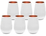 St&ouml;lzle Lausitz Becher, Wei&szlig;, Bronze, Glas, Essen & Trinken, Gl&auml;ser, Trinkgl&auml;ser
