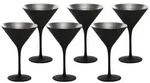 St&ouml;lzle Lausitz Cocktailschalen, Schwarz, Silber, Glas, Essen & Trinken, Gl&auml;ser,