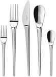 Villeroy & Boch Besteckset New Moon, Silber, Metall, 30-teilig, 29x6.5x44 cm, Essen &