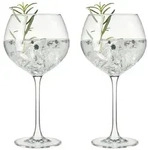 Leonardo Gl&auml;serset Gin, Klar, Transparent, Glas, 2-teilig, 630 ml, 22.6x21.5x11.5
