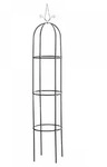 CLP Rankgitter, Schwarz, Metall, 38x190x38 cm, Gartenzubeh&ouml;r, Gartendeko