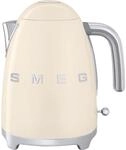 Smeg Wasserkocher 50s Style, Creme, Chrom, Metall, Kunststoff, 1,7 L, 22.3x24.8x17.1