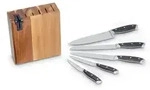 Echtwerk Messerset, Braun, Schwarz, Edelstahl, Metall, 6-teilig, 9.5x36.4x24.5 cm,