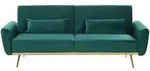 Beliani 3-Sitzer-Schlafsofa, Hellgr&uuml;n, Textil, 210x86x81 cm, Wohnzimmer, Sofas...
