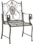 CLP Gartenstuhl, Bronze, Metall, 62x94x53 cm, Gartenm&ouml;bel, Gartenst&uuml;hle,