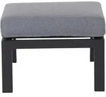 Siena Garden Loungehocker, Anthrazit, Metall, Textil, F&uuml;llung: Schaumstoff, 60x43x59