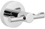 Tesa Doppelhaken Exxcellent, Chrom, Metall, rund, 7.5x5x6.2 cm, Montage ohne...