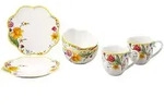Villeroy & Boch Fr&uuml;hst&uuml;cks-Set, Mehrfarbig, Keramik, 6-teilig, 25.5x15x35.5 cm,