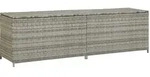 vidaXL Gartenbox, Grau, Kunststoff, Rechteckig, 200x60x50 cm, Aufbewahrung &