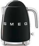 Smeg Wasserkocher 50s Style, Schwarz, Metall, 1,7 L, 22.3x24.8x17.1 cm,...