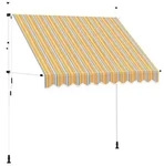 vidaXL Markise, Mehrfarbig, Textil, 250x300x120 cm, Sonnenschutz & Sichtschutz,