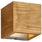 Trio Leuchten Led-Wandleuchte Brad, Nickel, Holz, Metall, Pinie, F, 11x11x11 cm, 3