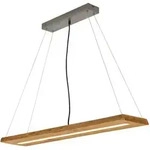 Trio Leuchten Led-H&auml;ngeleuchte Brad, Nickel, Holz, Metall, Pinie, 100x150x20...