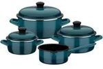 GSW Kochtopfset Blue Shadow, Blau, Metall, 4-teilig, 16 cm, 1.4 L, ISO 9001,
