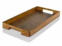 AdHoc Tablett Serve, Holz, Akazie, Walnuss, 31x5x60 cm, Tischkultur & Servieren,