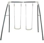Schaukel axi, Anthrazit, Wei&szlig;, Metall, Kunststoff, 210x217x210 cm, Fsc, EN 71,