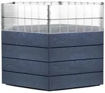Garantia Hochbeet, Anthrazit, Kunststoff, 110x75x110 cm, Gartenzubeh&ouml;r, Hochbeete