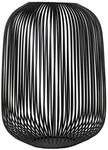Blomus Laterne Lito, Schwarz, Metall, oval, 45 cm, Dekoration, Windlichter &