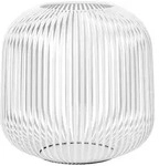 Blomus Laterne Lito, Wei&szlig;, Metall, bauchig, 27 cm, Dekoration, Windlichter &